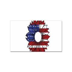Us Flag Flower Sunshine Flag America Usa Sticker Rectangular (100 Pack) by Wegoenart