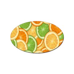 Fruits-orange Sticker Oval (100 Pack) by nateshop