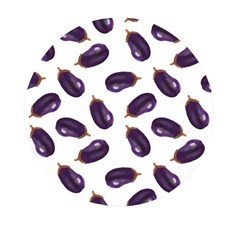 Eggplant Mini Round Pill Box (pack Of 5) by SychEva