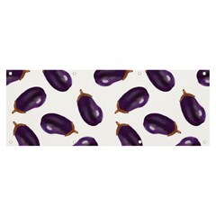 Eggplant Banner And Sign 8  X 3  by SychEva