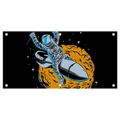 Astronaut Planet Space Science Banner And Sign 4  X 2  by Salman4z