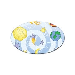 Science Fiction Outer Space Sticker (oval) by Salman4z