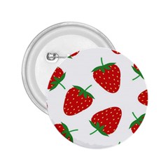 Seamless Pattern Fresh Strawberry 2 25  Buttons by Salman4z