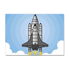 Rocket Shuttle Spaceship Science Sticker A4 (100 Pack) by Salman4z