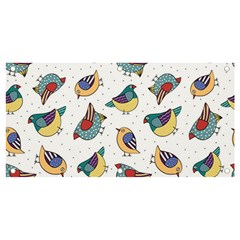 Seamless-pattern-with-hand-drawn-bird-black Banner And Sign 4  X 2  by Salman4z
