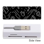 Coffee-background Memory Card Reader (Stick) Front