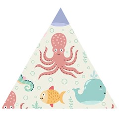 Underwater-seamless-pattern-light-background-funny Wooden Puzzle Triangle by Salman4z