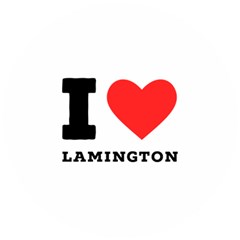 I Love Lamington Wooden Puzzle Round by ilovewhateva