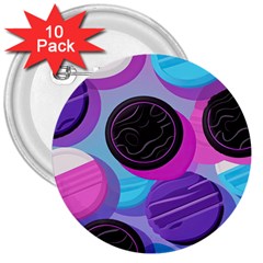 Cookies Chocolate Cookies Sweets Snacks Baked Goods 3  Buttons (10 Pack)  by Ravend