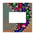 Colorful Diamonds White Box Photo Frame 4  x 6  Front
