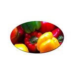 Colorful Capsicum Sticker (Oval) Front