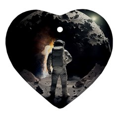 Astronaut Space Walk Ornament (heart) by danenraven