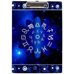 Astrology Horoscopes Constellation A4 Acrylic Clipboard by danenraven