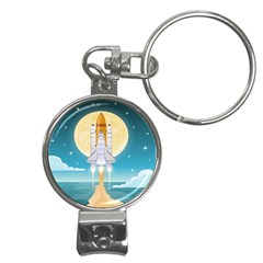 Space-exploration-illustration Nail Clippers Key Chain by Salman4z