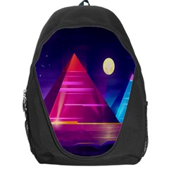 Egyptian-pyramids-night-landscape-cartoon Backpack Bag by Salman4z