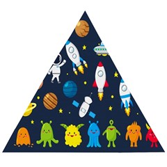 Big-set-cute-astronauts-space-planets-stars-aliens-rockets-ufo-constellations-satellite-moon-rover-v Wooden Puzzle Triangle by Salman4z