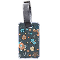 Space-seamless-pattern Luggage Tag (two Sides) by Salman4z
