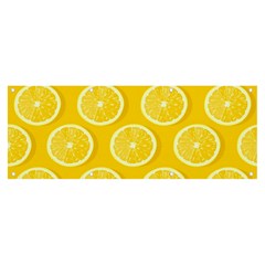 Lemon-fruits-slice-seamless-pattern Banner And Sign 8  X 3  by Salman4z