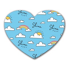 Sky-pattern Heart Mousepad by Salman4z