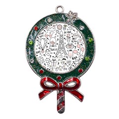 Big-collection-with-hand-drawn-objects-valentines-day Metal X mas Lollipop With Crystal Ornament by Salman4z