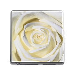 White Roses Flowers Plant Romance Blossom Bloom Nature Flora Petals Memory Card Reader (square 5 Slot) by pakminggu
