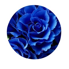Blue Roses Flowers Plant Romance Blossom Bloom Nature Flora Petals Mini Round Pill Box (pack Of 5) by pakminggu