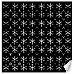 Snowflakes Background Pattern Canvas 20  X 20  by pakminggu