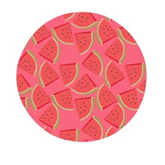 Watermelon Background Watermelon Wallpaper Mini Round Pill Box by pakminggu
