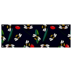 Art Floral Design Pattern Floral Pattern Banner And Sign 9  X 3  by pakminggu