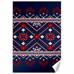 Ukrainian Folk Seamless Pattern Ornament Canvas 20  X 30  by pakminggu