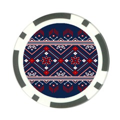 Ukrainian Folk Seamless Pattern Ornament Poker Chip Card Guard (10 Pack) by pakminggu