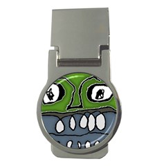 Extreme Closeup Angry Monster Vampire Money Clips (round)  by dflcprintsclothing