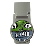 Extreme Closeup Angry Monster Vampire Money Clips (Round)  Front