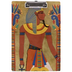 Egyptian Tutunkhamun Pharaoh Design A4 Acrylic Clipboard by Mog4mog4