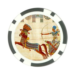 Egyptian Tutunkhamun Pharaoh Design Poker Chip Card Guard (10 Pack) by Mog4mog4