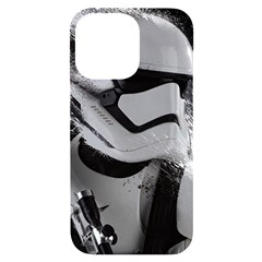 Stormtrooper Iphone 14 Pro Max Black Uv Print Case by Bakwanart