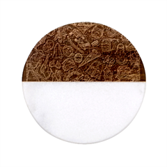 Position Of The Constellations Illustration Star Blue Classic Marble Wood Coaster (round)  by Bakwanart
