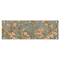 Art Nouveau Vintage Retro Pattern Floral Banner And Sign 6  X 2  by 99art