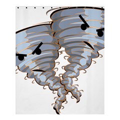 Tornado-twister-angry-comic Shower Curtain 60  X 72  (medium)  by 99art