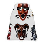 Tribal-masks-african-culture-set Bell Ornament (Two Sides) Front