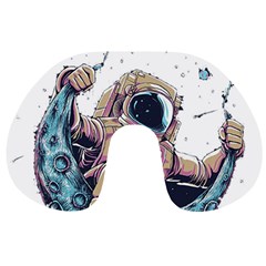 Drawing-astronaut Travel Neck Pillow by 99art