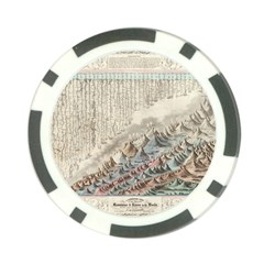 Mountain View Mountain Top Infographics Map Poker Chip Card Guard by B30l