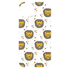 Lion Heads Pattern Design Doodle Iphone 14 Plus Black Uv Print Case by Cowasu