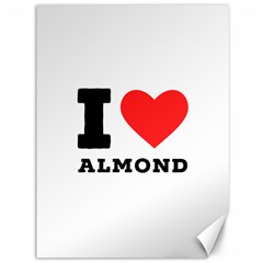 I Love Almond  Canvas 36  X 48  by ilovewhateva