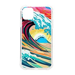 Ai Generated Waves Ocean Sea Tsunami Nautical Blue Sea (2) Iphone 11 Tpu Uv Print Case by Cowasu