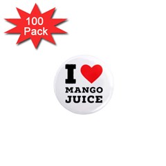 I Love Mango Juice  1  Mini Magnets (100 Pack)  by ilovewhateva