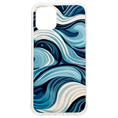 Pattern Ocean Waves Arctic Ocean Blue Nature Sea Iphone 12/12 Pro Tpu Uv Print Case by danenraven