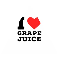 I Love Grape Juice Wooden Puzzle Triangle by ilovewhateva