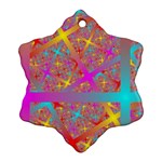 Geometric Abstract Colorful Ornament (Snowflake) Front