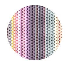 Triangle Stripes Texture Pattern Mini Round Pill Box (pack Of 3) by Bangk1t